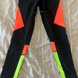 Zumba Fitness Black and Neon Green Leggings